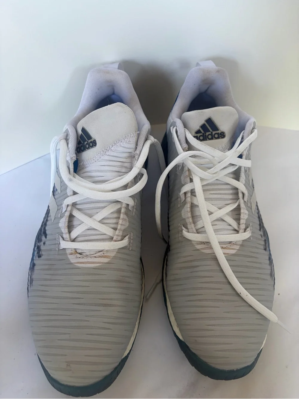 Adidas PERFORMANCE CODECHAOS GOLF SHOES Gray Blue Teal Golf Sneakers size 11.5